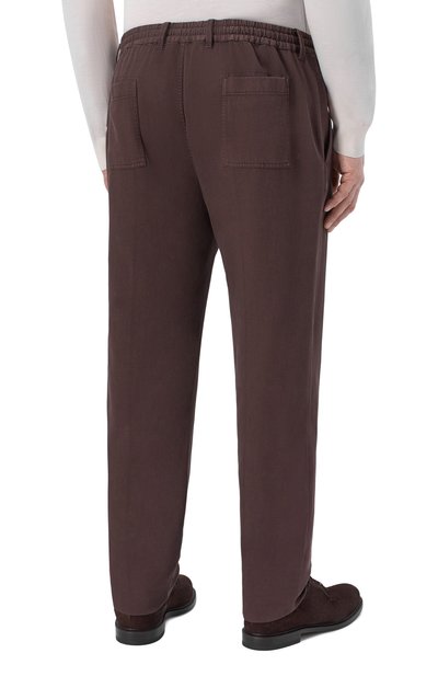 Брюки из хлопка и лиоцелла CORTIGIANI, арт. 4AP400, фото 4