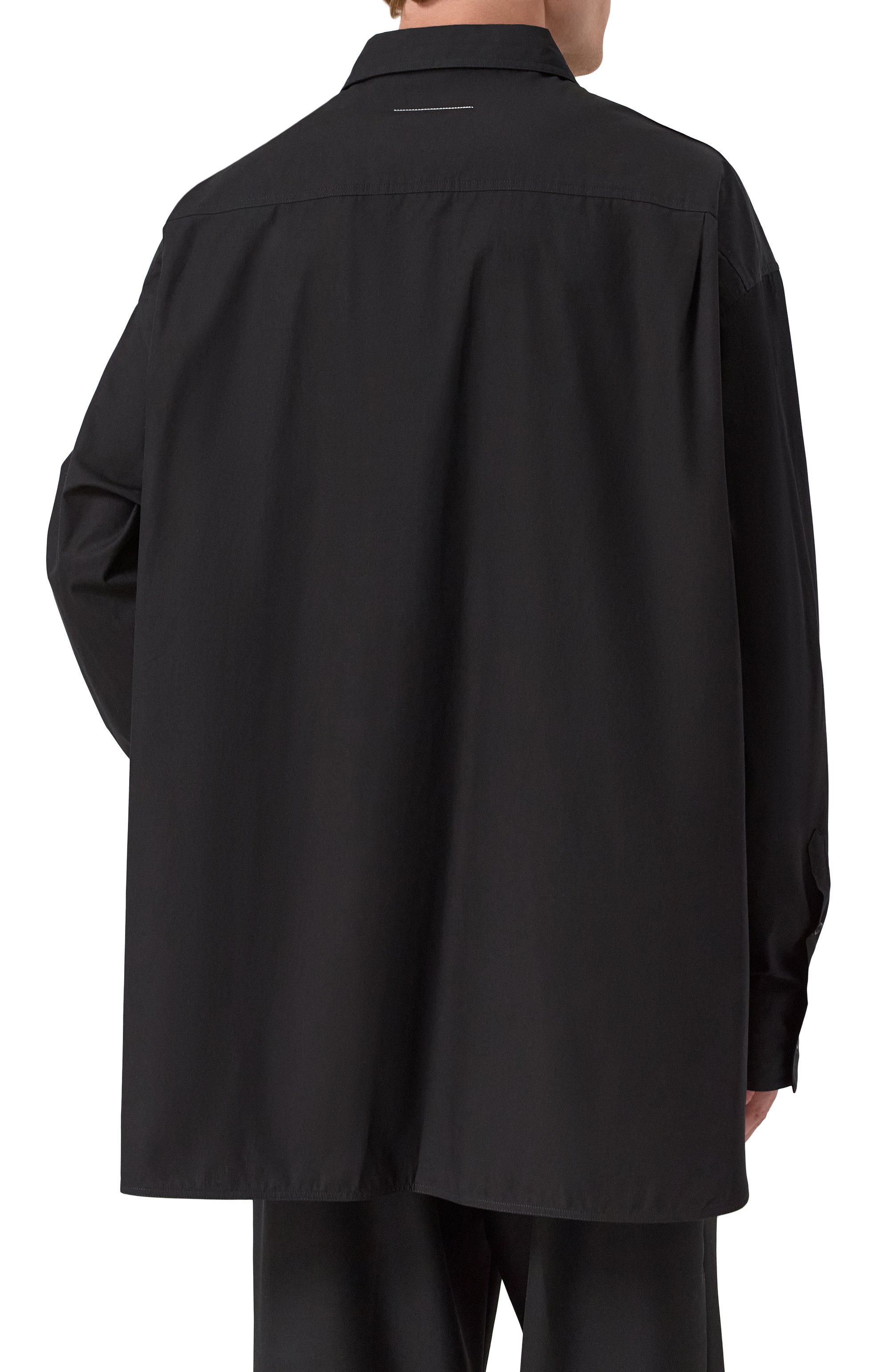 Хлопковая рубашка MM6, арт. SH0DT0034/M35480, фото 4