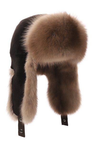 Мужская шапка-ушанка из меха норки и соболя VICTORIA KUSENKOVA, арт. 320213605227