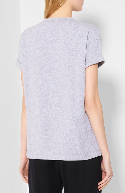 Хлопковая футболка BRUNELLO CUCINELLI, арт. M0T18BG400, фото 4