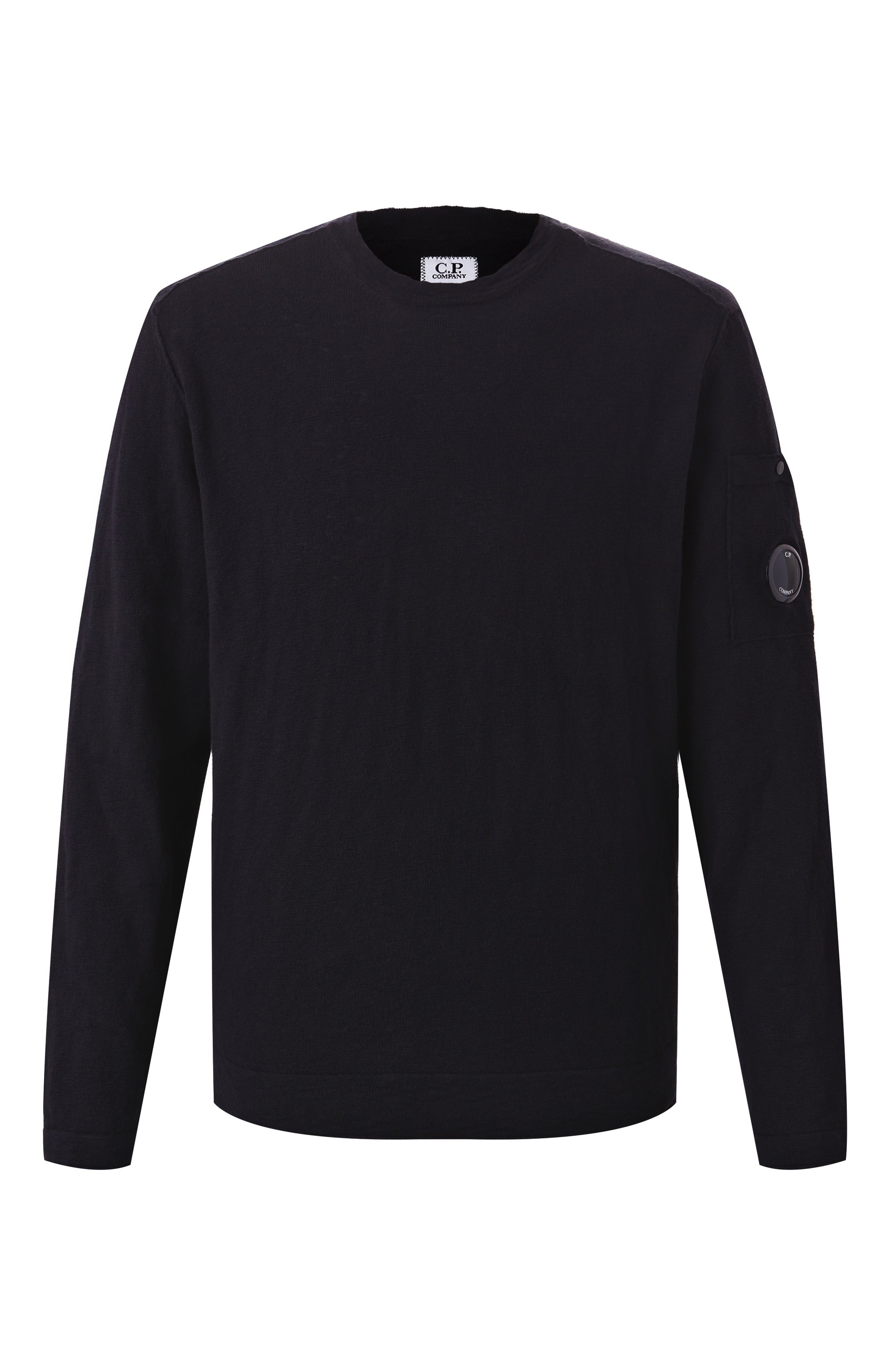 Хлопковый джемпер C.P. COMPANY черного цвета по цене 39950 руб., арт. 18CMKN302A110373A, фото 1 Хлопковый джемпер C.P. COMPANY, арт. 18CMKN302A110373A, фото 1