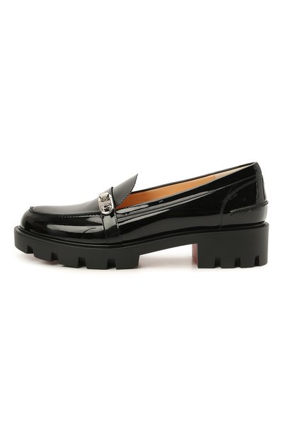 Кожаные лоферы lock woody CHRISTIAN LOUBOUTIN, арт. 3210176/L0CK W00DY FLAT, фото 3