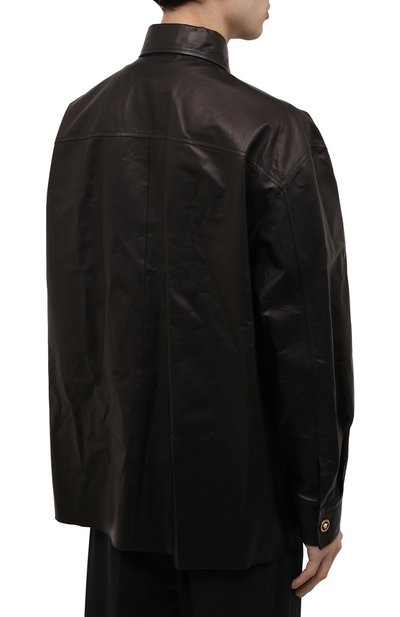 Кожаная рубашка VERSACE, арт. 1003457/1A02091, фото 4