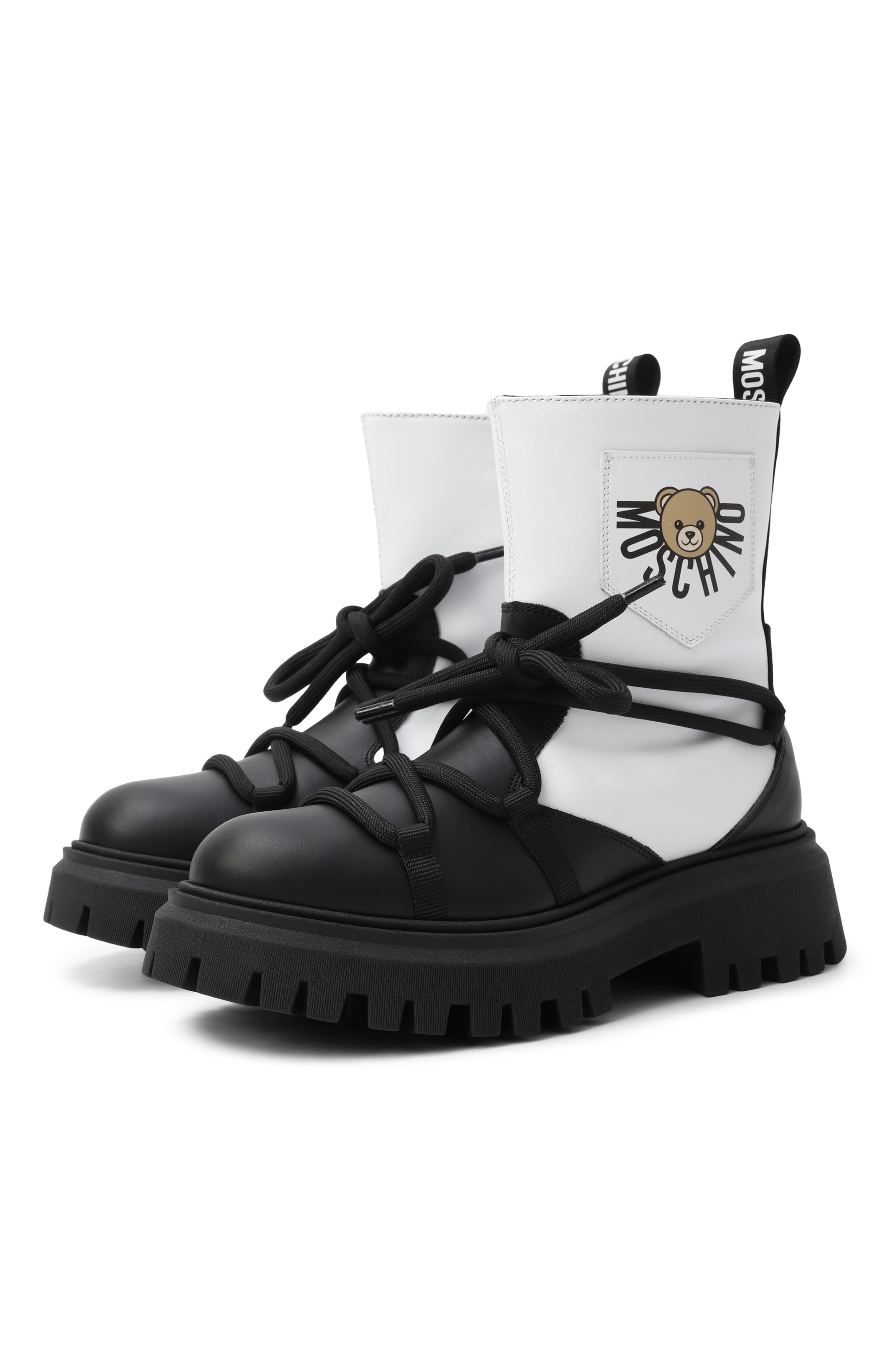 Кожаные ботинки MOSCHINO, арт. 81953/VAR3/36-40, фото 1