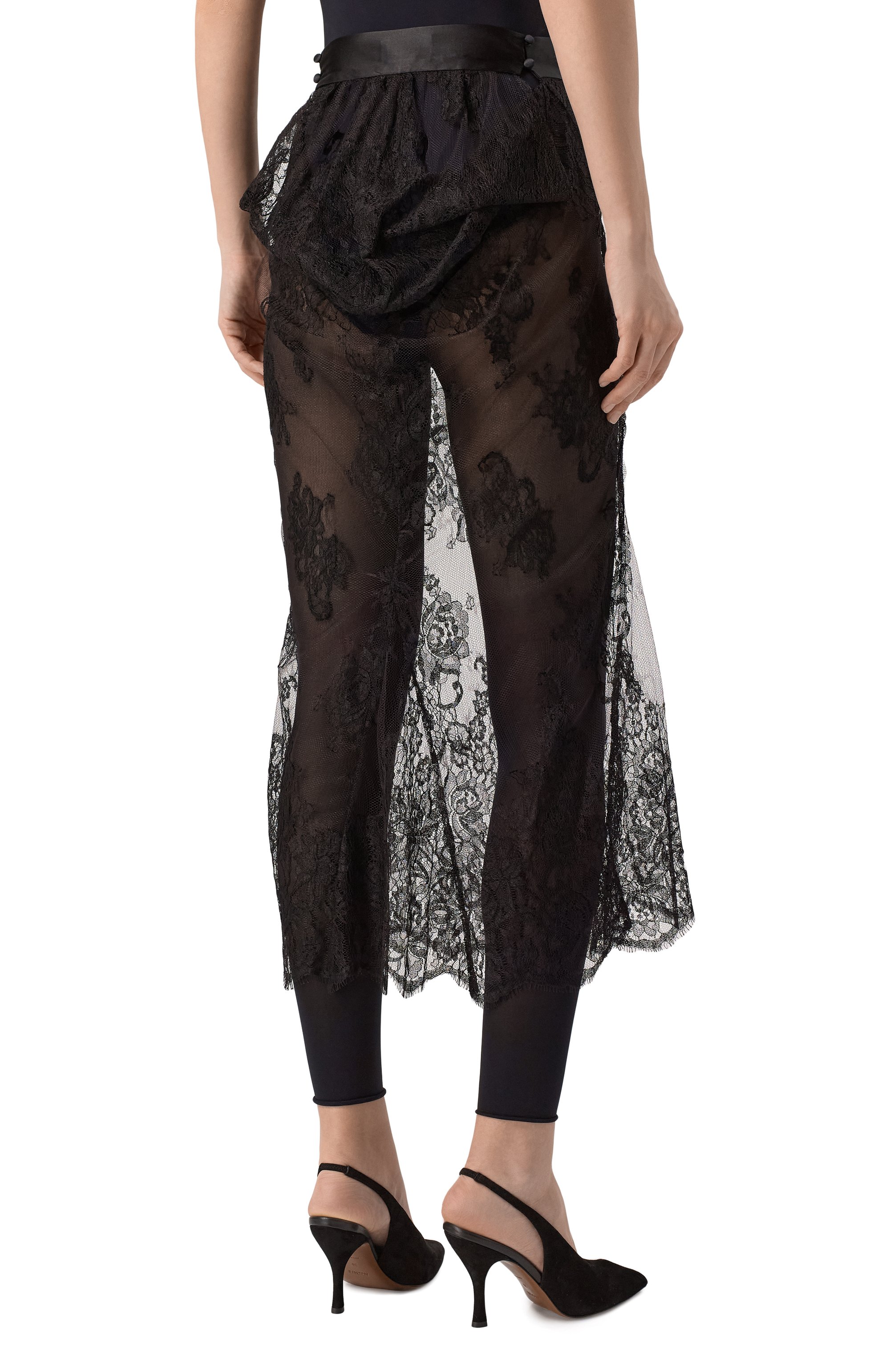 Юбка из вискозы GOOROO черного цвета по цене 132570 руб., арт. SK021-8090-900-SS25, фото 4 Юбка из вискозы GOOROO, арт. SK021-8090-900-SS25, фото 4