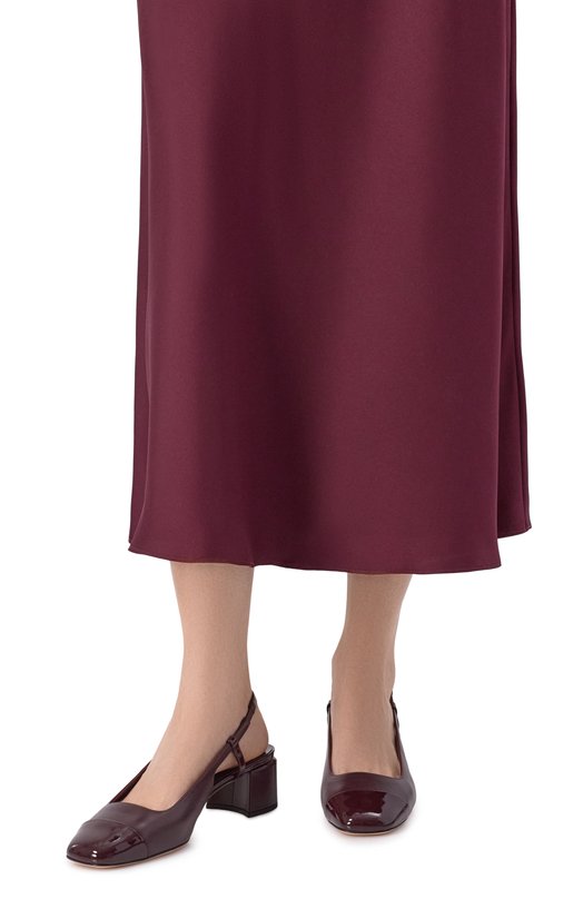 Кожаные туфли Elisa 45 Jimmy Choo ELISASB45PTZ Бордовый  ELISASB45PTZ Фото 2