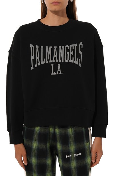 Хлопковый свитшот PALM ANGELS, арт. PWBA017F24FLE001, фото 3