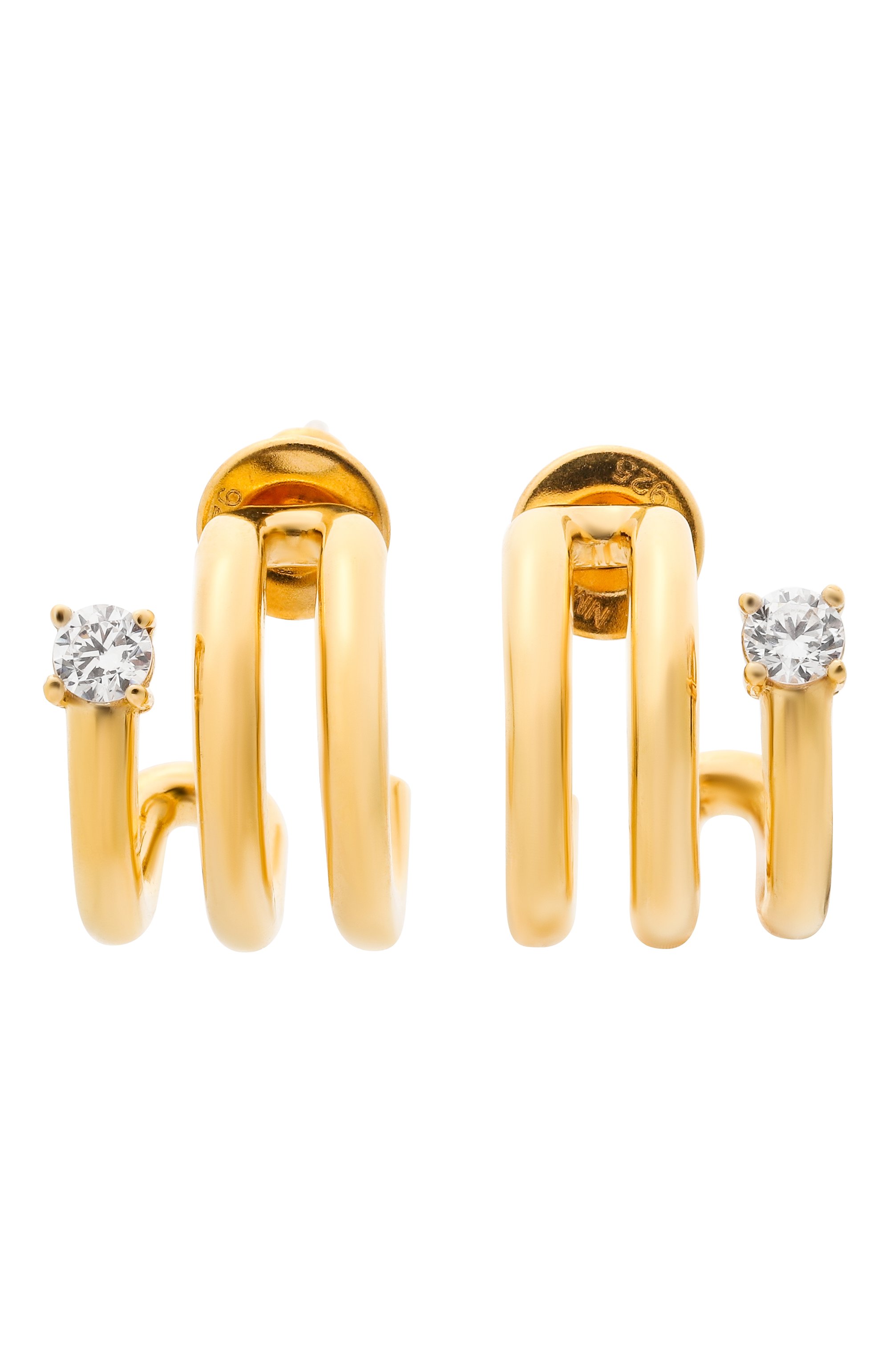 Серьги NUMBERING, арт. 8102/G0LD, фото 1