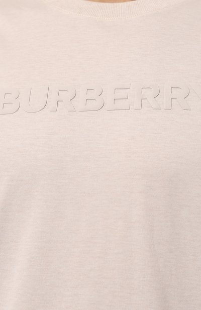 Хлопковая футболка BURBERRY, арт. 8068709, фото 5