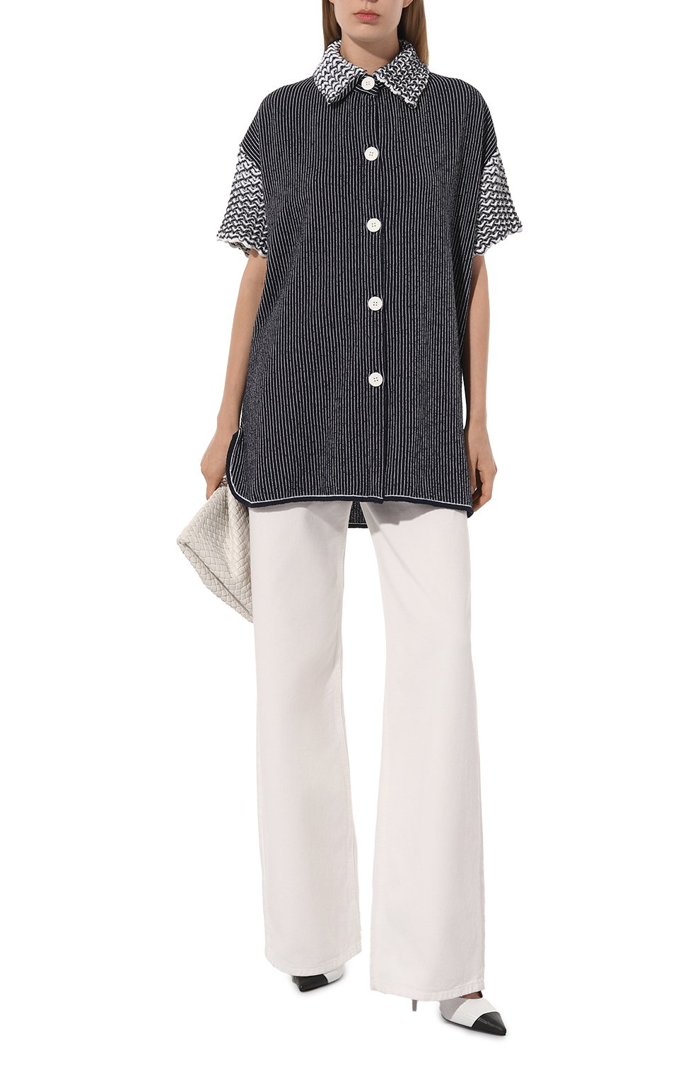 Рубашка из хлопка и вискозы AND THE BRAND, арт. S24-SH009-1404-4910, фото 2