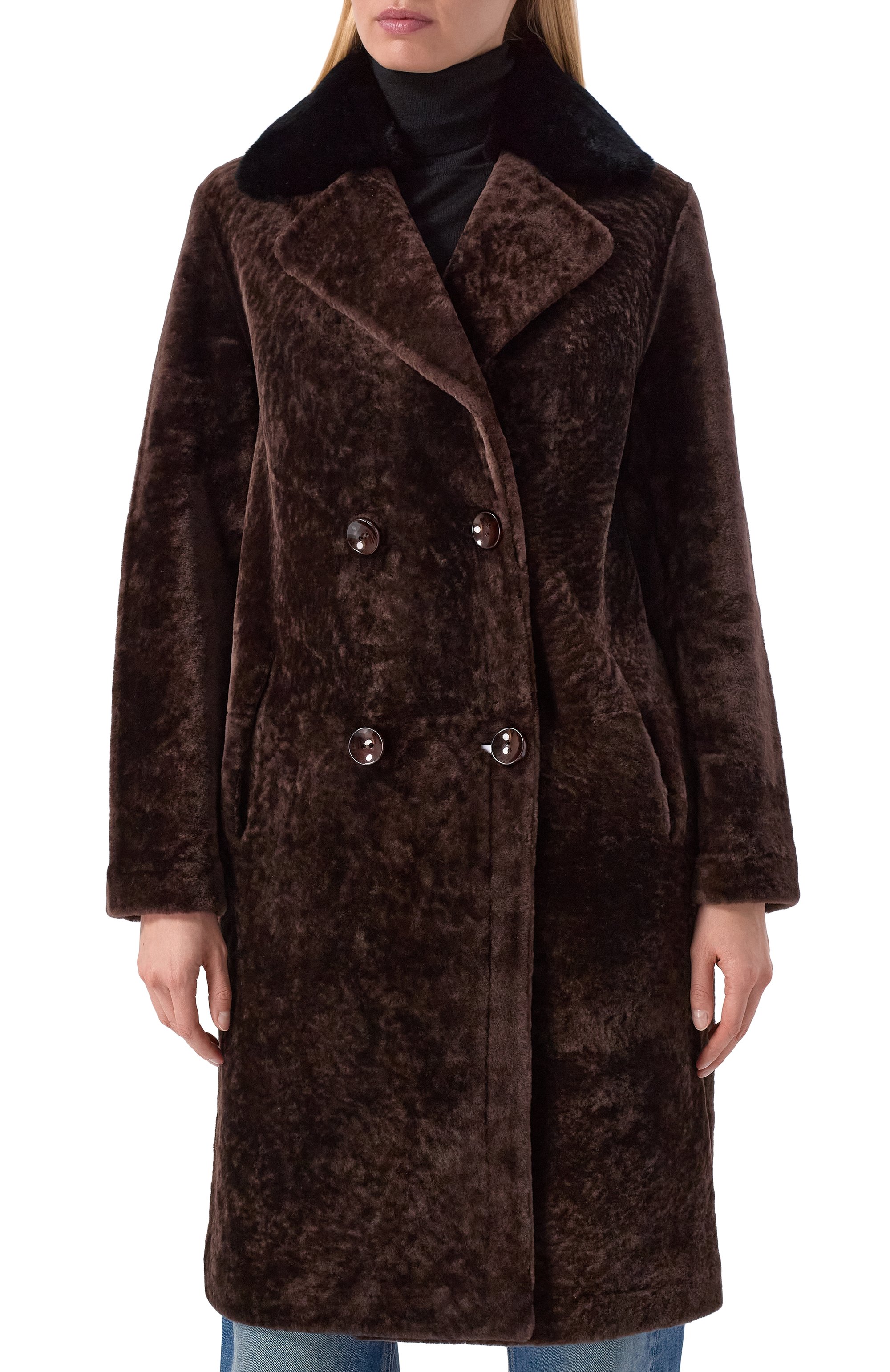 Двусторонняя дубленка с отделкой из кролика VENERA M., арт. 26190F-REX100VM, фото 3