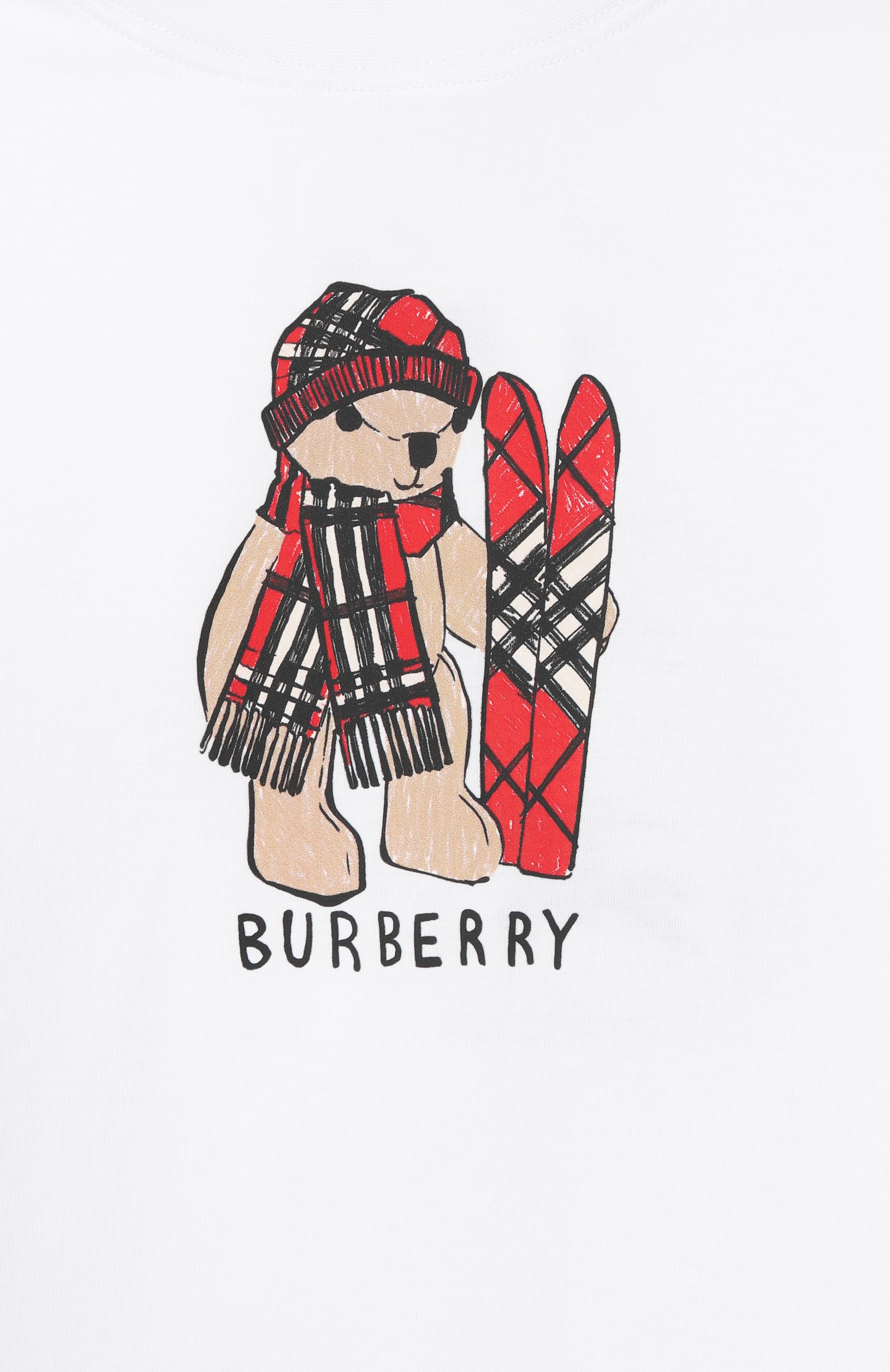 Хлопковая футболка BURBERRY, арт. 8117542, фото 3