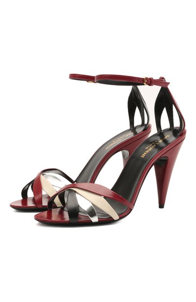 Кожаные босоножки kristen SAINT LAURENT, арт. 650843/1ZJ70, фото 1