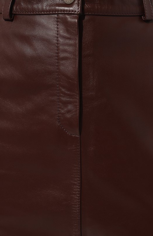 Кожаная юбка Noble&Brulee NB97/240624/1 Бордовый  NB97/240624/1 Фото 5