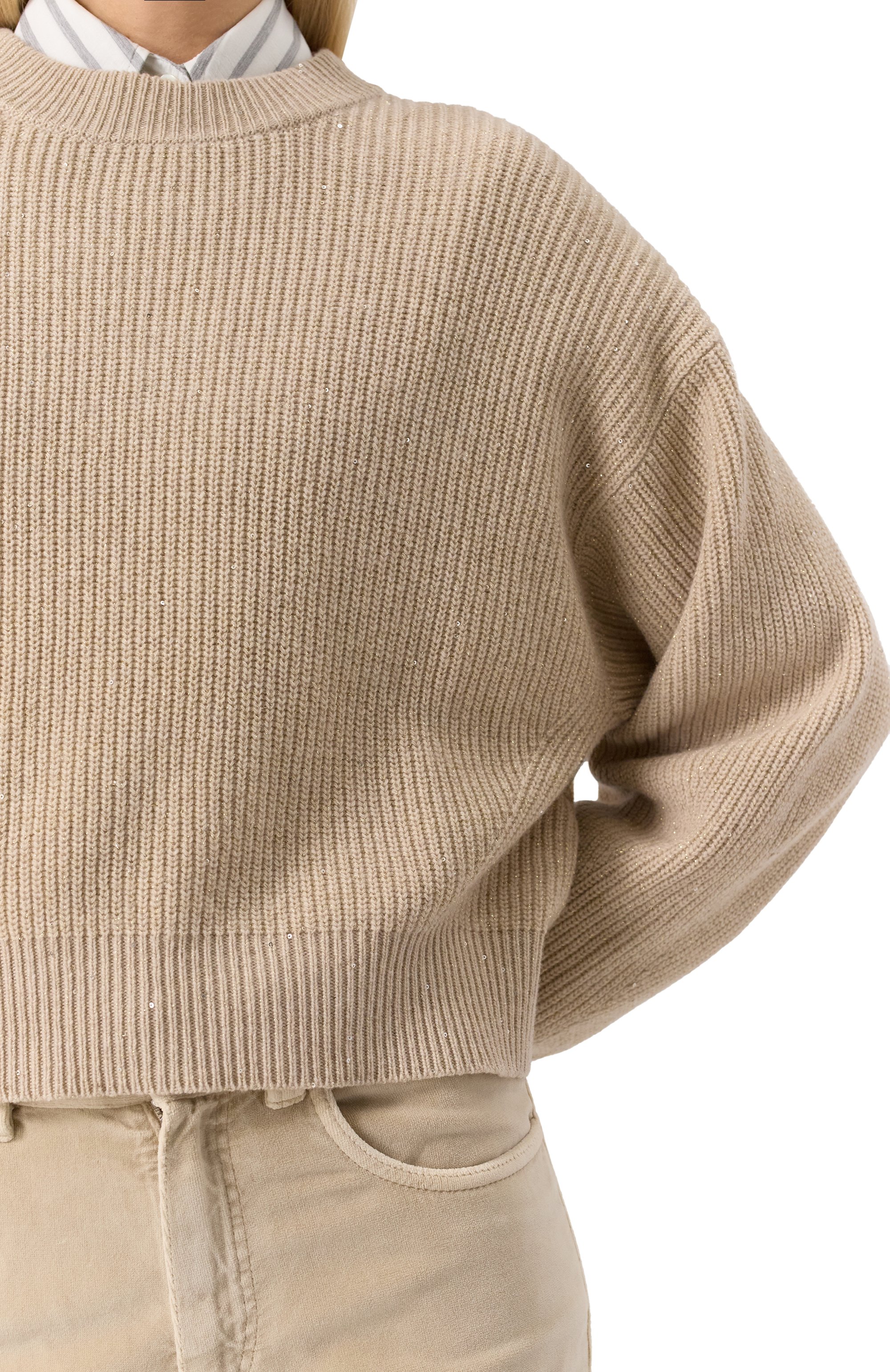 Свитер из кашемира и шерсти BRUNELLO CUCINELLI, арт. MBM75BP413, фото 5