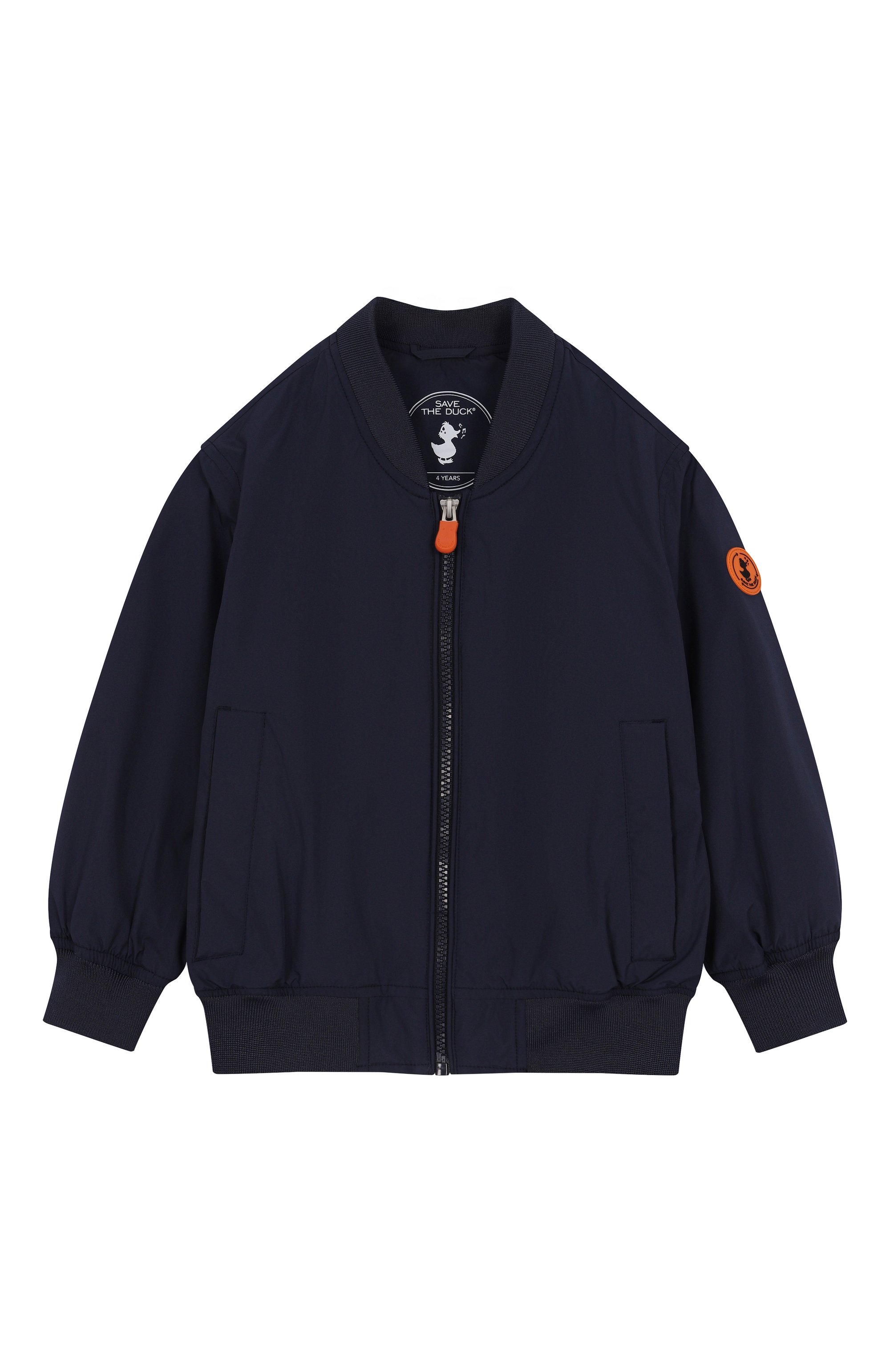 Бомбер SAVE THE DUCK темно-синего цвета по цене 15650 руб., арт. J31163X/SL0AN/WIND20/4-8, фото 1 Бомбер SAVE THE DUCK, арт. J31163X/SL0AN/WIND20/4-8, фото 1