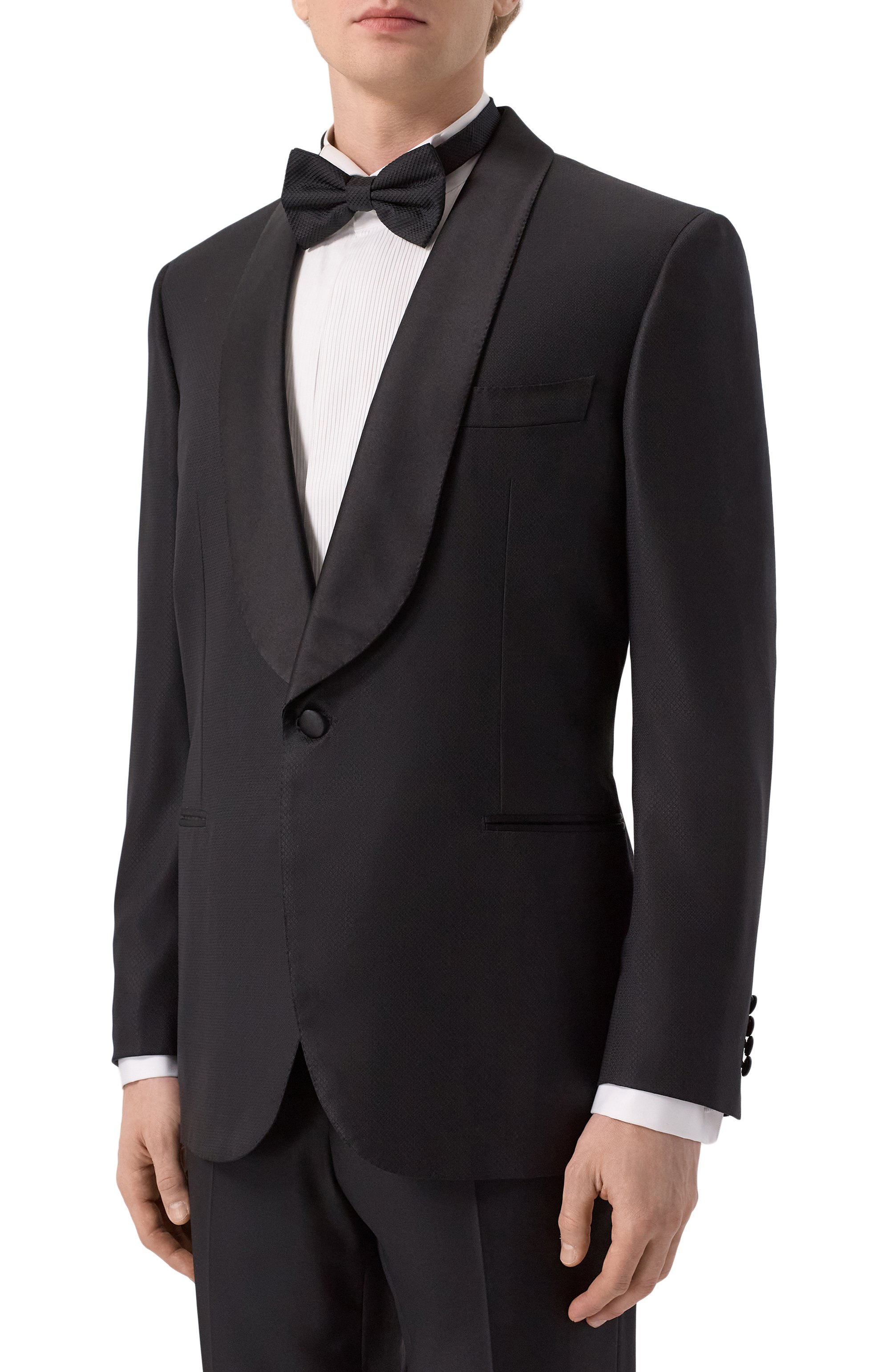 Смокинг из шерсти и шелка ZILLI, арт. PTU005M024780079F, фото 3