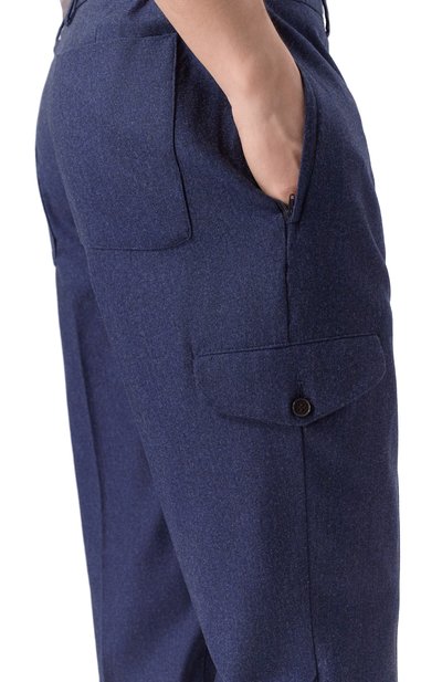 Шерстяные джоггеры MVST темно-синего цвета по цене 65200 руб., арт. 3MPG/7617, фото 5 Шерстяные джоггеры MVST, арт. 3MPG/7617, фото 5