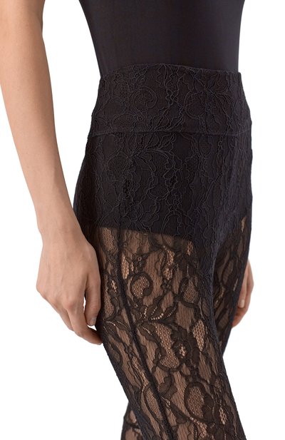 Легинсы MSGM черного цвета по цене 36450 руб., арт. 3942MDP10/257812, фото 5 Легинсы MSGM, арт. 3942MDP10/257812, фото 5