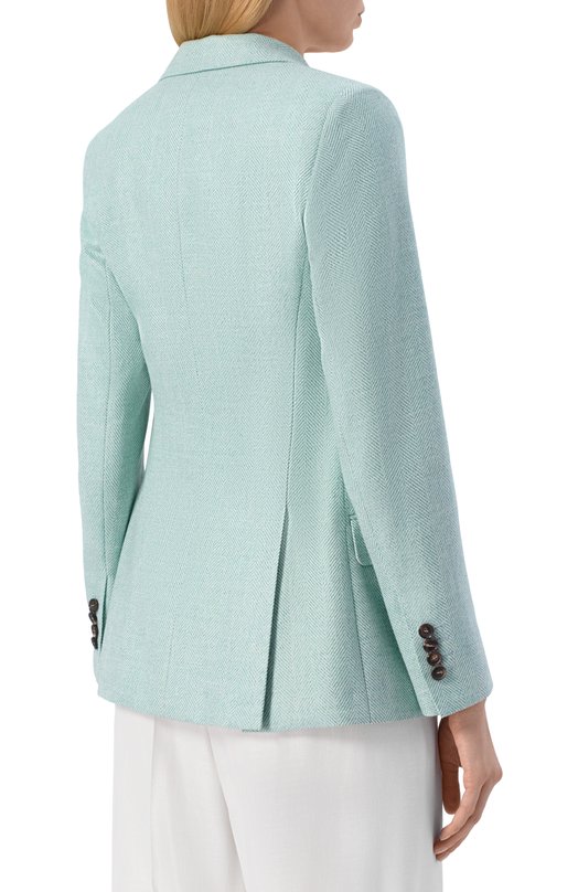 Жакет из шерсти и кашемира Kiton D46523K0948G Зелёный  D46523K0948G Фото 4