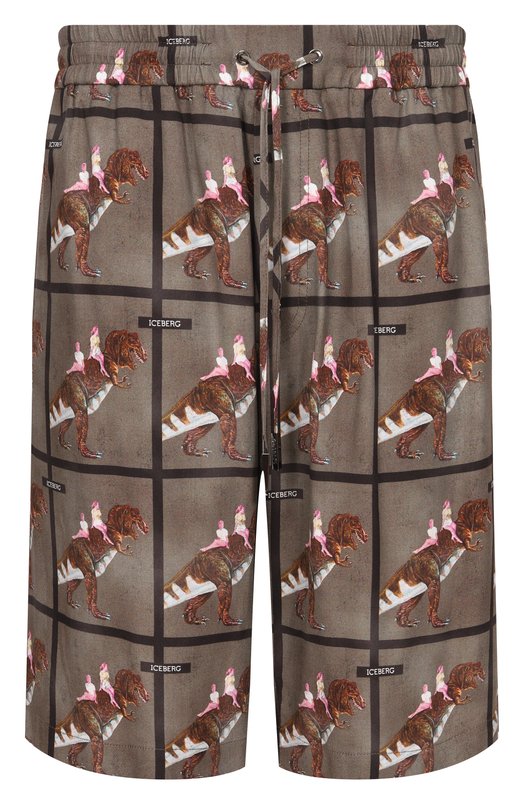 Шорты из вискозы Iceberg D100/5292 Коричневый D100/5292