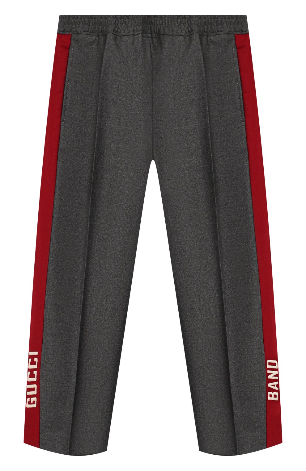 Шерстяные брюки GUCCI бордового цвета по цене 42900 руб., арт. 586229/XWAEV, фото 1 Шерстяные брюки GUCCI, арт. 586229/XWAEV, фото 1