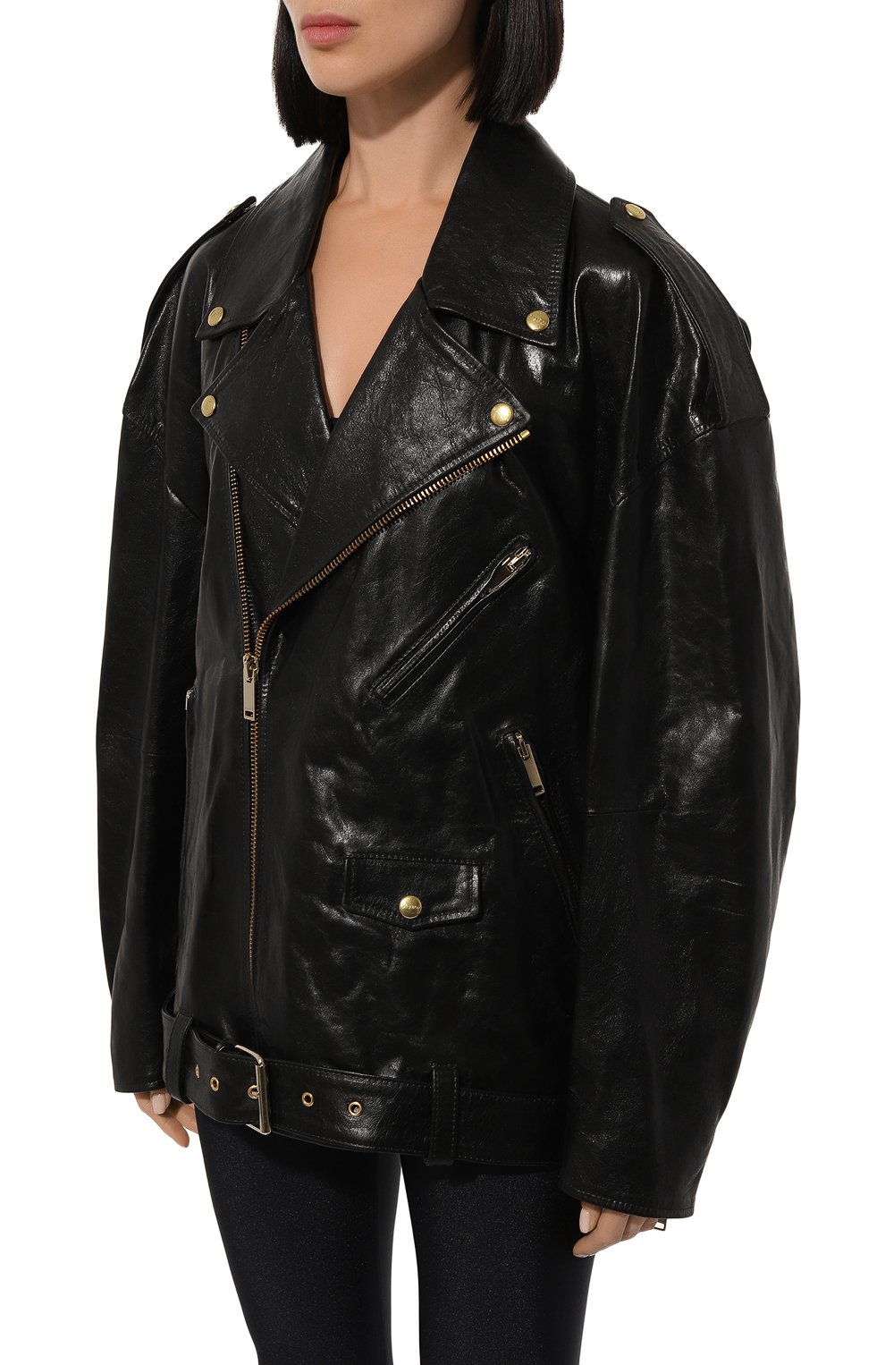 Кожаная куртка HALFBOY, арт. HFW241WLBK079, фото 3