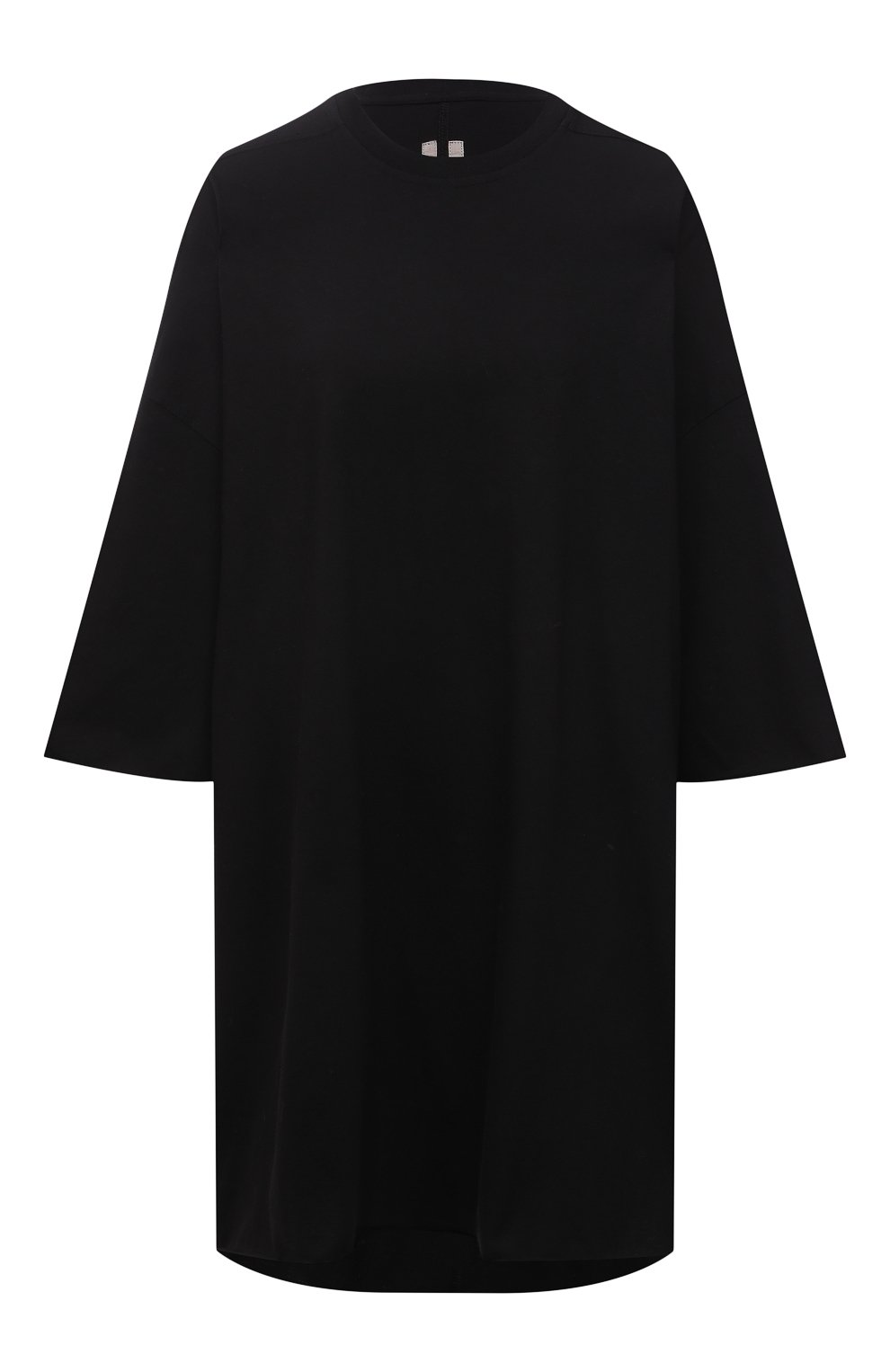 Хлопковая футболка RICK OWENS черного цвета по цене 36750 руб., арт. R002A7252/JA, фото 1 Хлопковая футболка RICK OWENS, арт. R002A7252/JA, фото 1