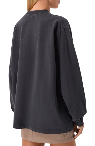 Хлопковый лонгслив ALEXANDER WANG черного цвета по цене 62950 руб., арт. UCC4261938, фото 4 Хлопковый лонгслив ALEXANDER WANG, арт. UCC4261938, фото 4