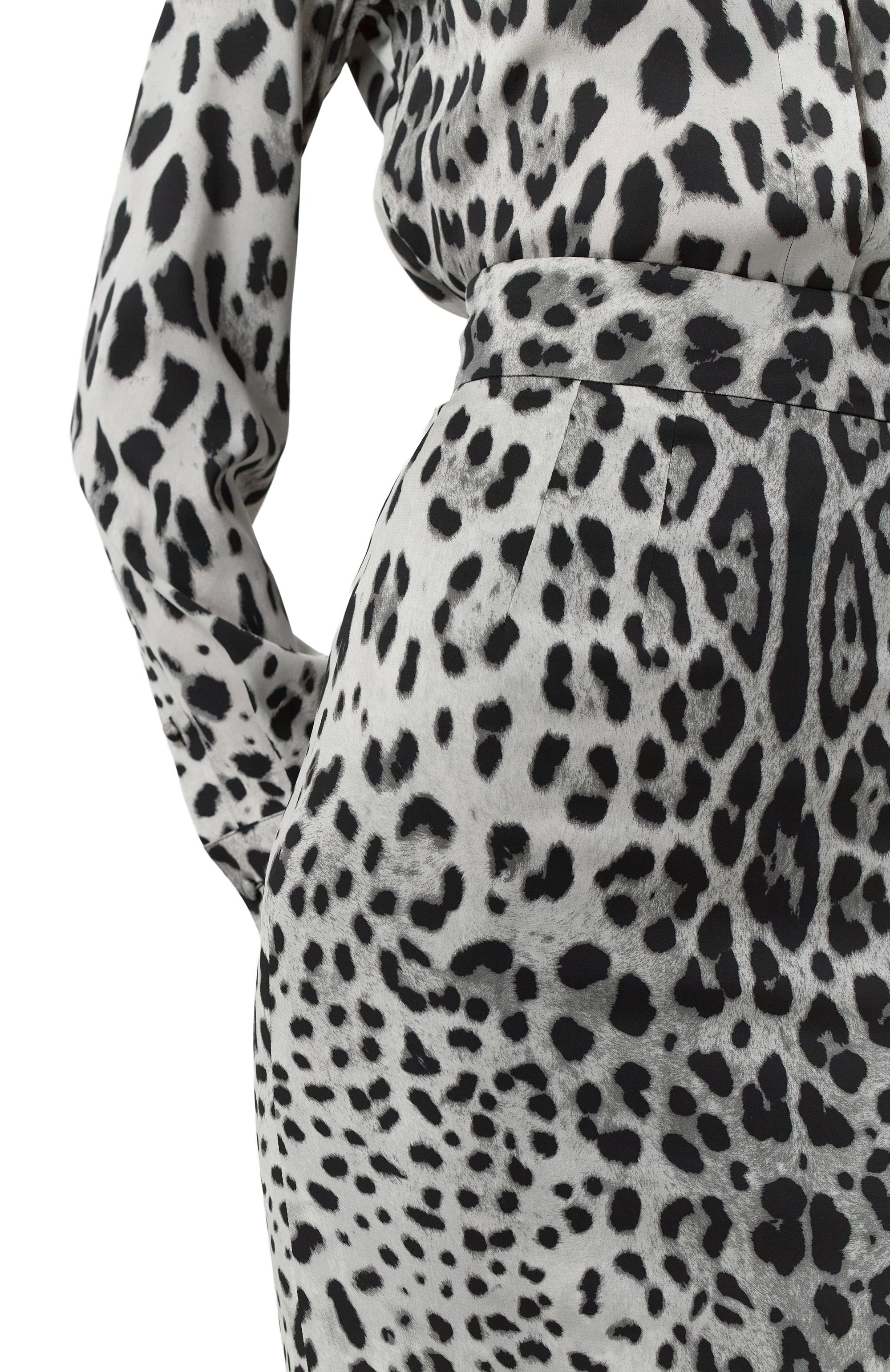 Шелковая юбка DOLCE & GABBANA леопардового цвета по цене 171000 руб., арт. F4B6UT/FSADD, фото 5 Шелковая юбка DOLCE & GABBANA, арт. F4B6UT/FSADD, фото 5