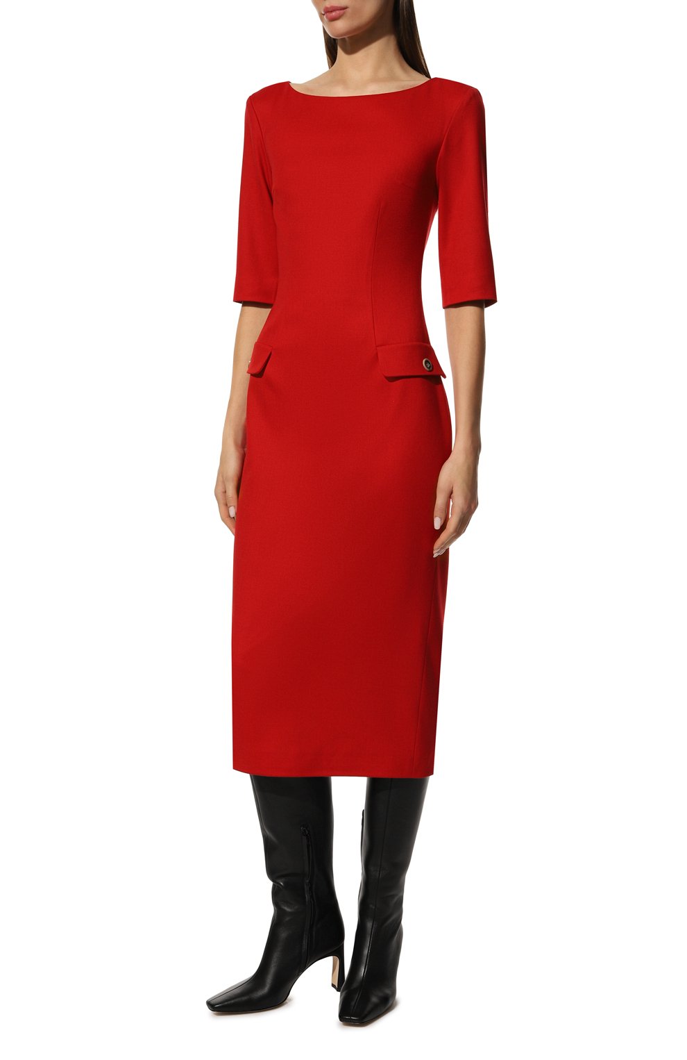 Платье ULYANA SERGEENKO красного цвета по цене 180000 руб., арт. ABM006FW22P 2148т22, фото 3 Платье ULYANA SERGEENKO, арт. ABM006FW22P 2148т22, фото 3