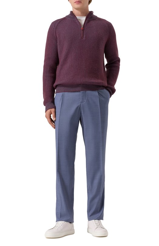 Кашемировый свитер Kiton UMK0794A0024 Бордовый  UMK0794A0024 Фото 2