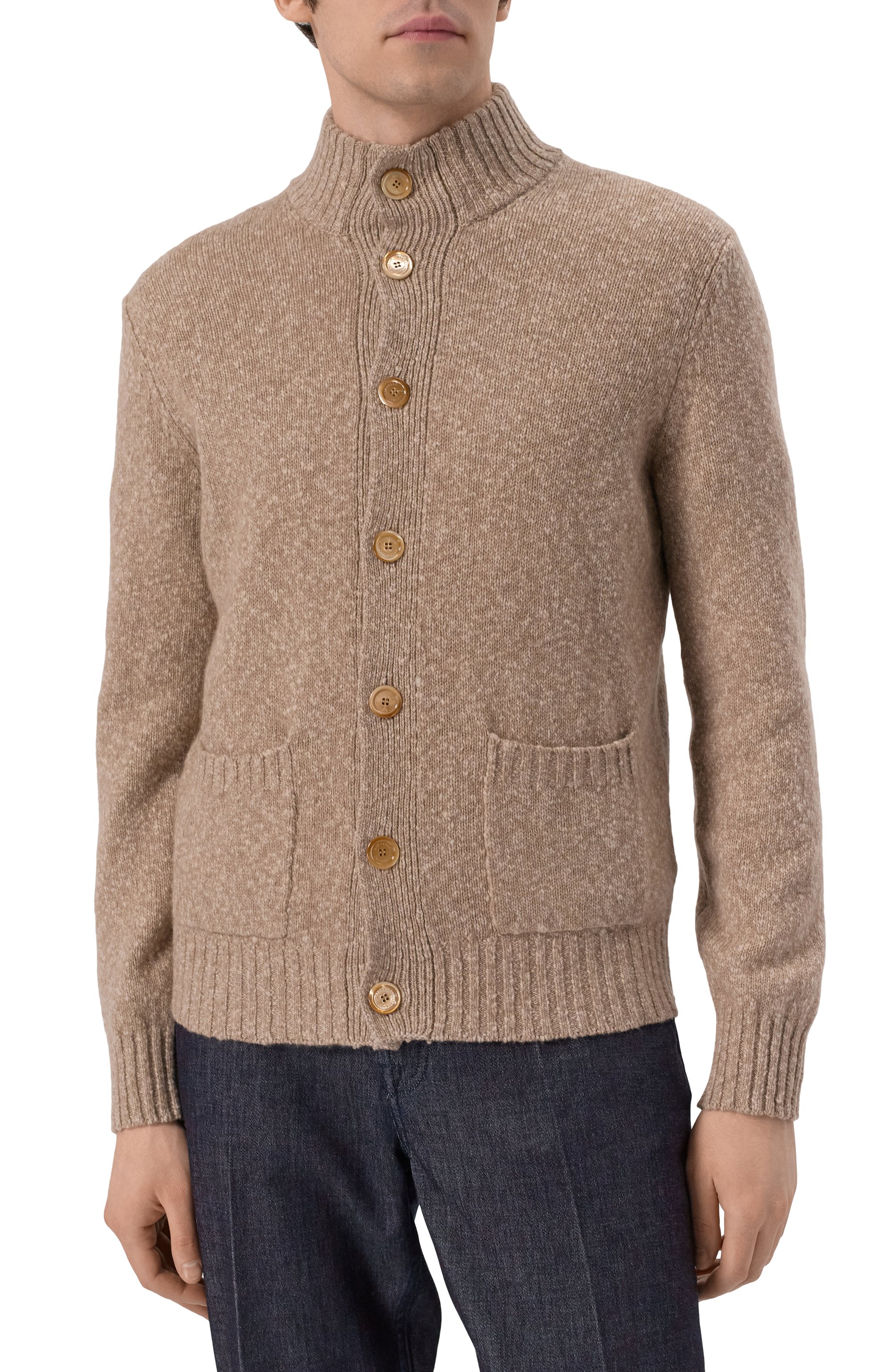 Кардиган из шерсти и кашемира BRUNELLO CUCINELLI, арт. M26504706, фото 3