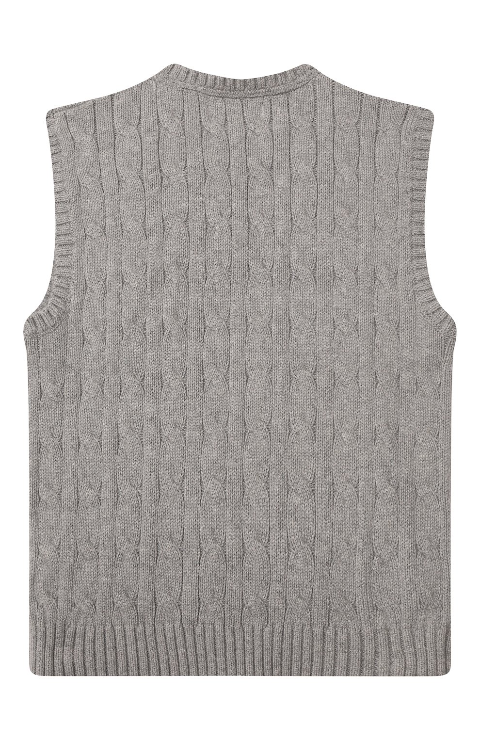 Хлопковый жилет POLO RALPH LAUREN серого цвета по цене 8710 руб., арт. 322702300, фото 2 Хлопковый жилет POLO RALPH LAUREN, арт. 322702300, фото 2