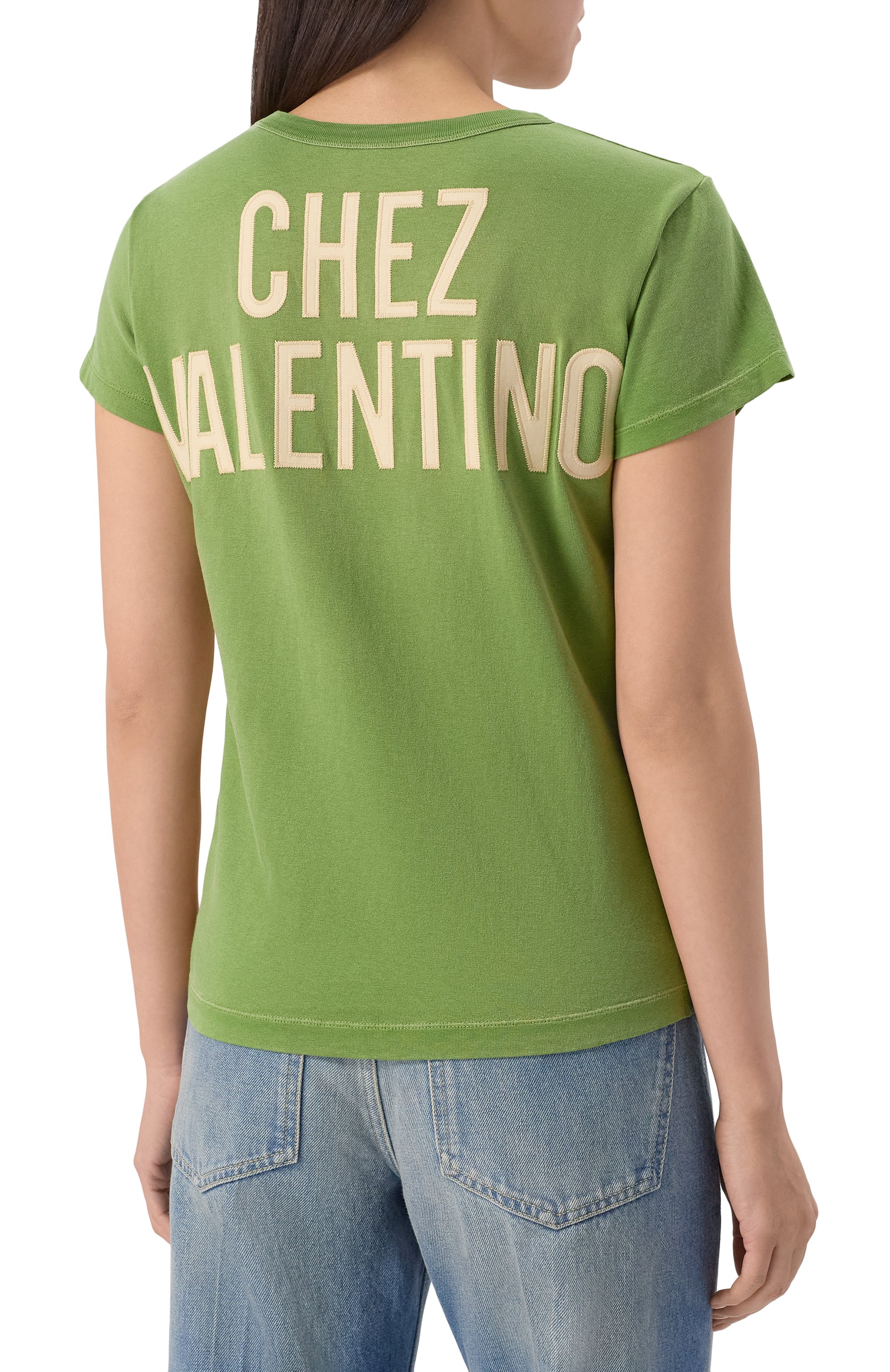 Хлопковая футболка VALENTINO, арт. 7B3MG24Y/9GL, фото 4
