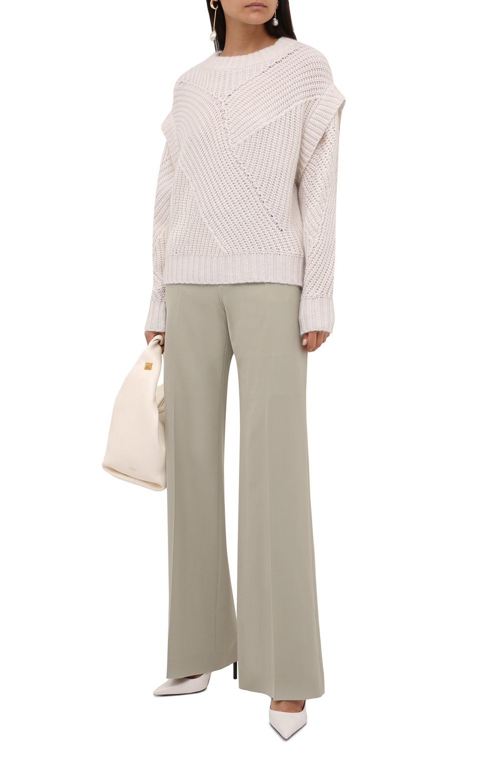 Шерстяной свитер IRO белого цвета по цене 55700 руб., арт. WP12ACIA, фото 2 Шерстяной свитер IRO, арт. WP12ACIA, фото 2