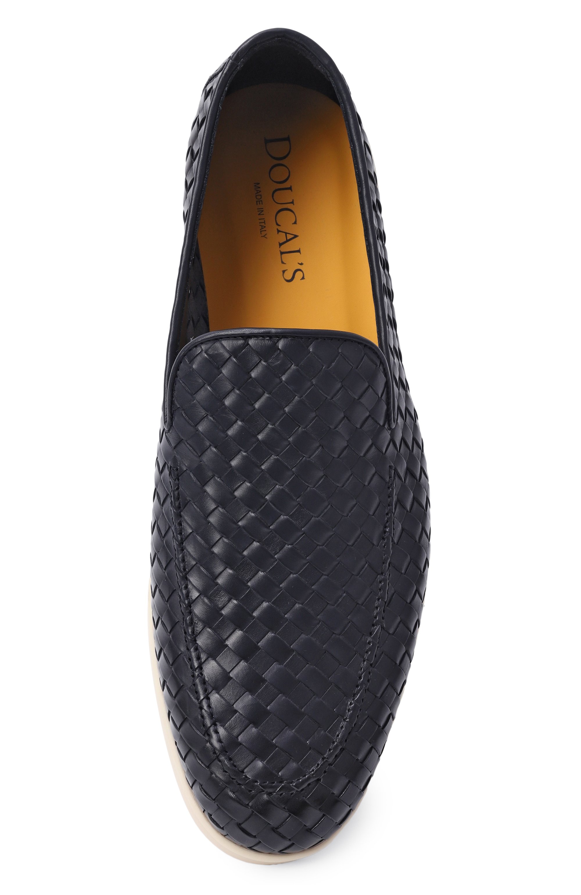 Кожаные лоферы DOUCAL'S темно-синего цвета по цене 64350 руб., арт. DU3416NWMAUY195G, фото 6 Кожаные лоферы DOUCAL'S, арт. DU3416NWMAUY195G, фото 6