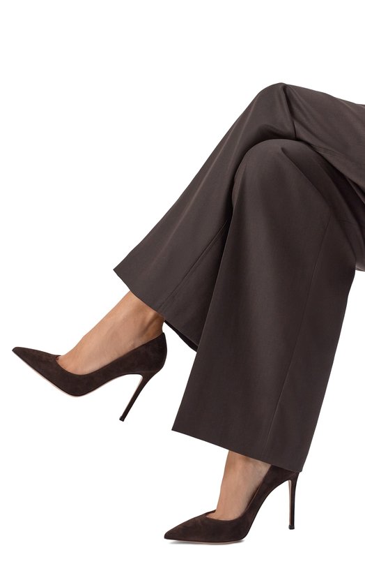 Замшевые туфли Gianvito 105 Gianvito Rossi G28470.15RIC.CAMM0KA Коричневый  G28470.15RIC.CAMM0KA Фото 2