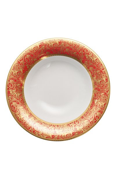 Тарелка суповая velin red STEFANO RICCI красного цвета по цене 51500 руб., арт. 0PF001/VELIN6/C. 1036, фото 2 Тарелка суповая velin red STEFANO RICCI, арт. 0PF001/VELIN6/C. 1036, фото 2