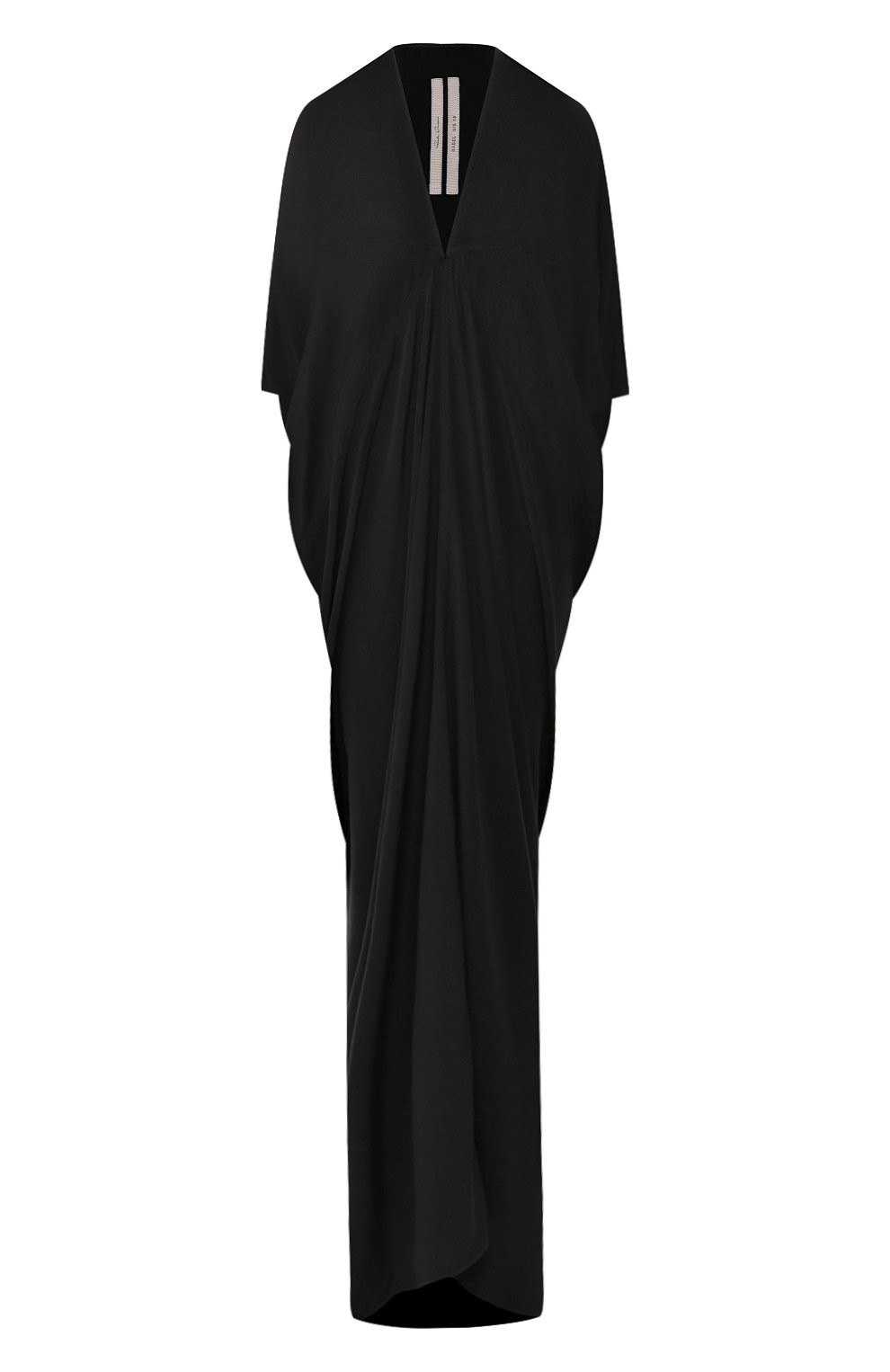 Шелковое платье RICK OWENS черного цвета по цене 104500 руб., арт. RP19S6501/SCR, фото 1 Шелковое платье RICK OWENS, арт. RP19S6501/SCR, фото 1