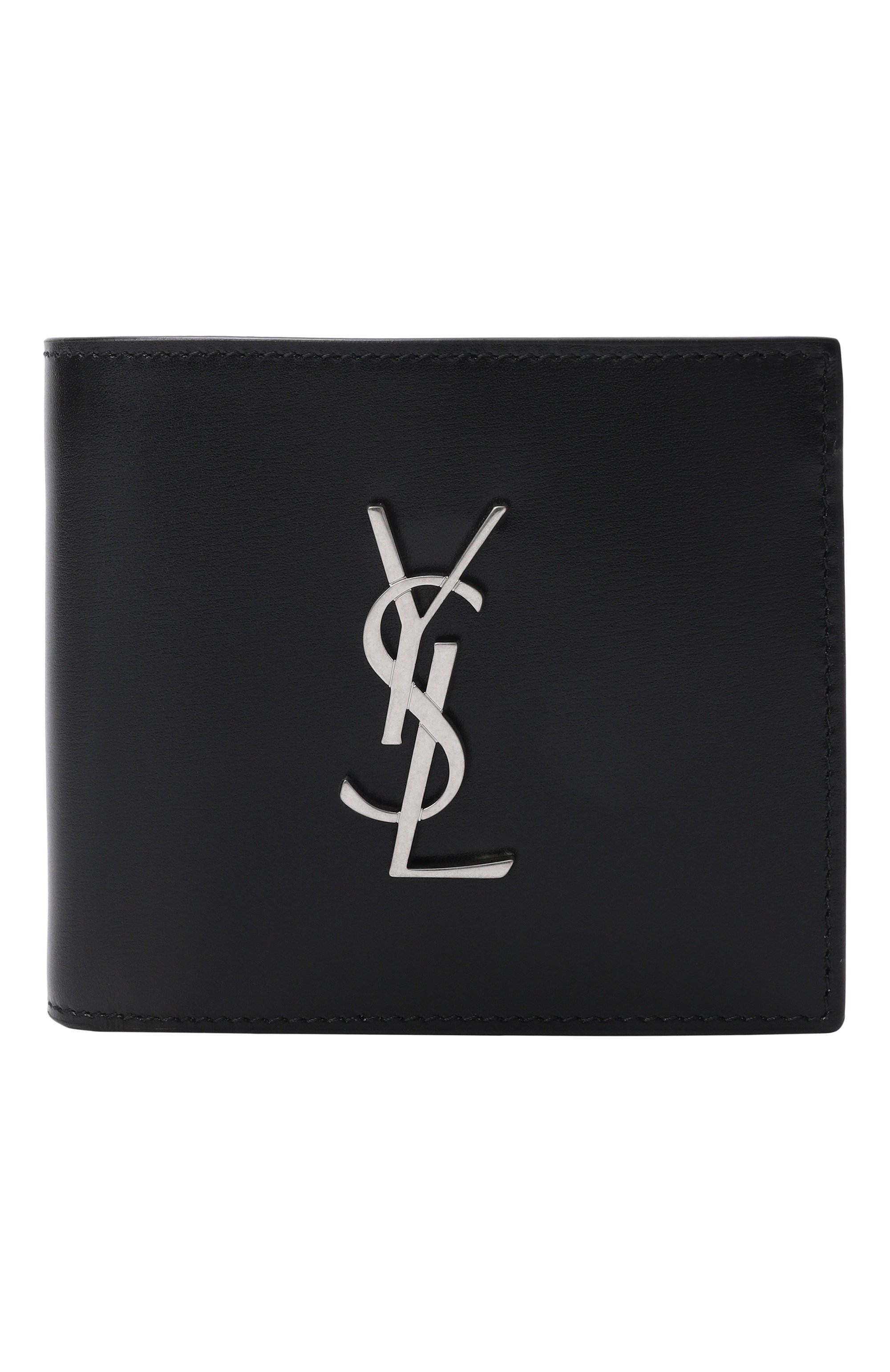 Кожаное портмоне SAINT LAURENT черного цвета по цене 69150 руб., арт. 453276/0SX0E, фото 1 Кожаное портмоне SAINT LAURENT, арт. 453276/0SX0E, фото 1