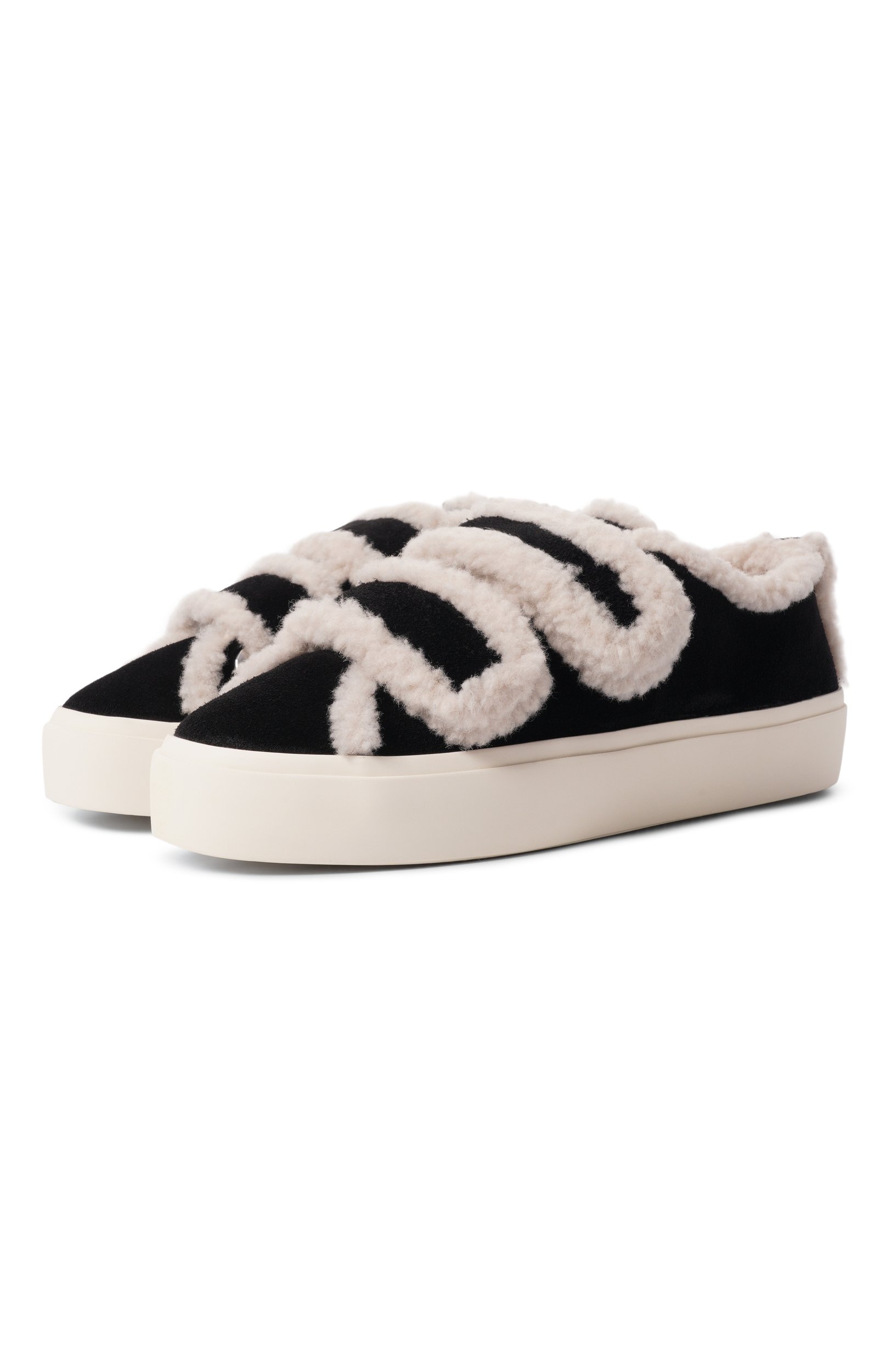 Замшевые кеды shearling low velcro INUIKII, арт. 1001.001.0231, фото 1