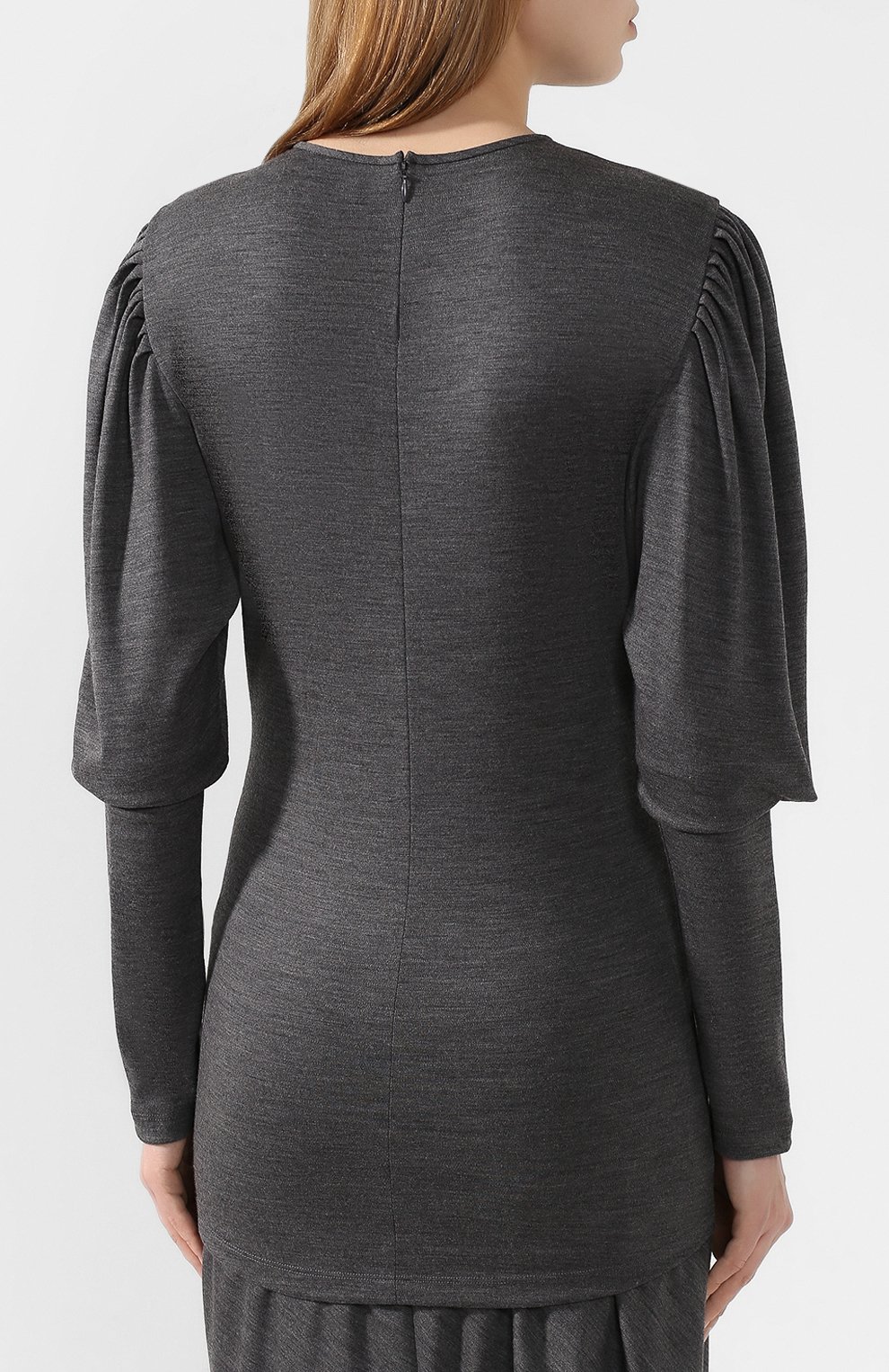 Шерстяной пуловер ISABEL MARANT серого цвета по цене 34800 руб., арт. HT1571-19H029I/DAVALLIA, фото 4 Шерстяной пуловер ISABEL MARANT, арт. HT1571-19H029I/DAVALLIA, фото 4