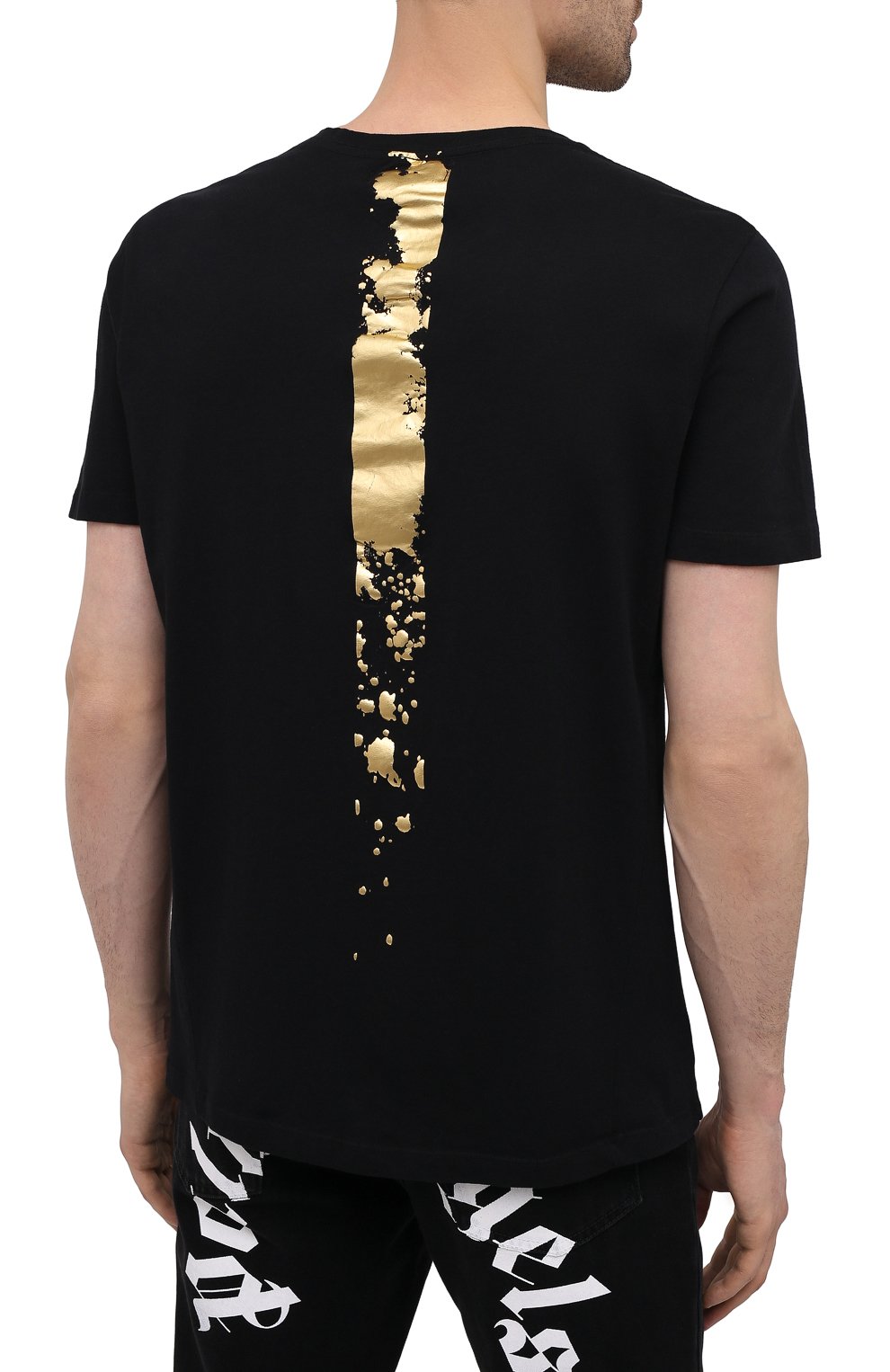 Хлопковая футболка RELIGION черного цвета по цене 5970 руб., арт. 11BSKN03, фото 4 Хлопковая футболка RELIGION, арт. 11BSKN03, фото 4