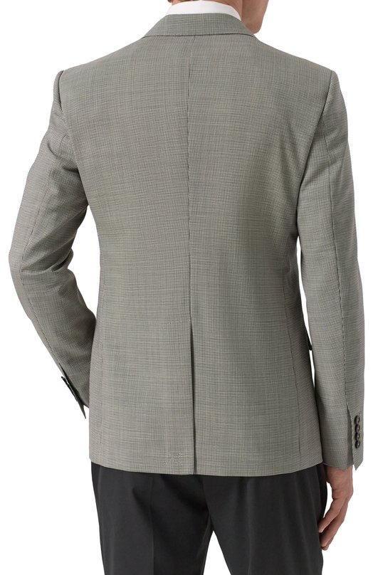 Шерстяной пиджак Dolce & Gabbana G2QS7T/FQ20I Серый  G2QS7T/FQ20I Фото 6