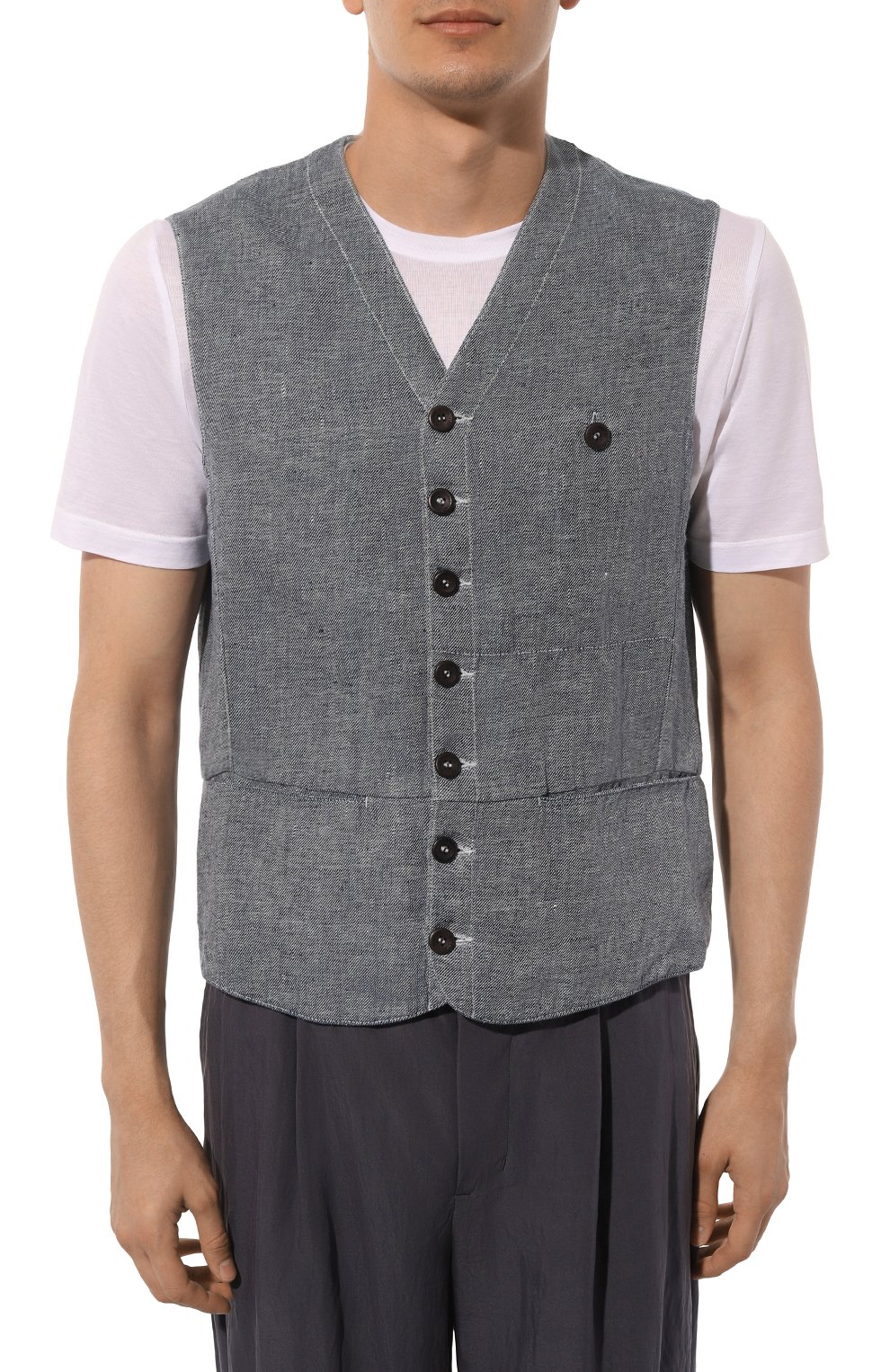 Льняной жилет HANNES ROETHER, арт. WE26SPER.6048, фото 3