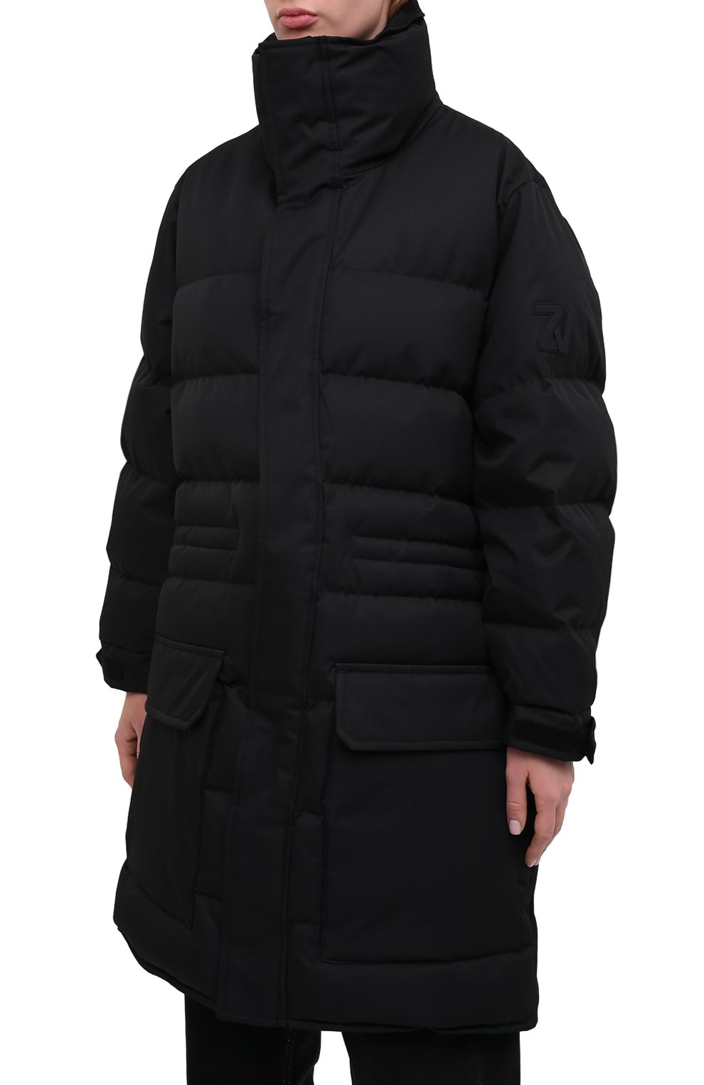 Пуховик ZADIG AND VOLTAIRE черного цвета по цене 62650 руб., арт. WJCK2902F, фото 3 Пуховик ZADIG AND VOLTAIRE, арт. WJCK2902F, фото 3