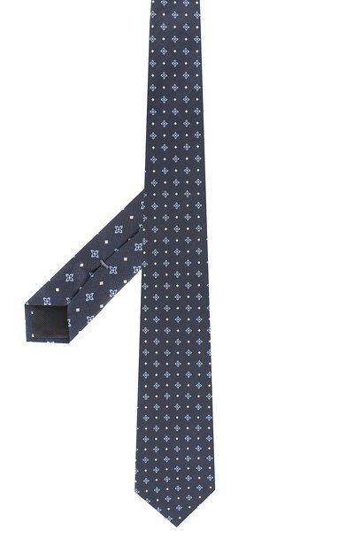 Шелковый галстук ZEGNA темно-синего цвета по цене 18350 руб., арт. Z5D08/1XW, фото 2 Шелковый галстук ZEGNA, арт. Z5D08/1XW, фото 2