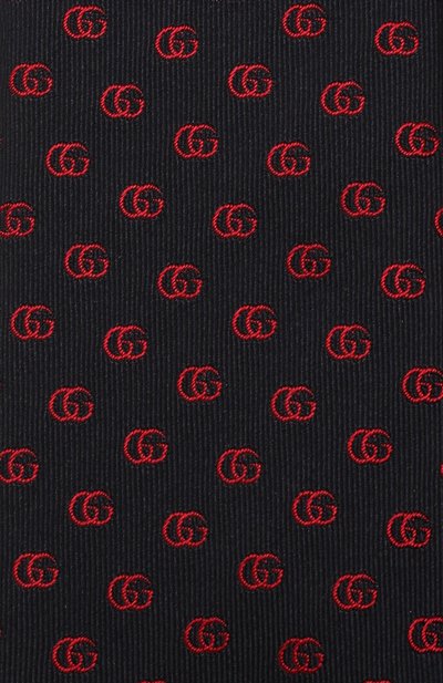 Шелковый галстук с принтом GUCCI, арт. 444421/4E002, фото 3