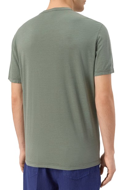 Футболка из шелка и хлопка KITON, арт. UMK063205, фото 4